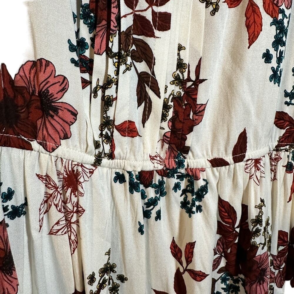Torrid Ivory Floral Challis Mini Dress - Size 4X - NWT - Boho Cottagecore - Picture 8 of 11